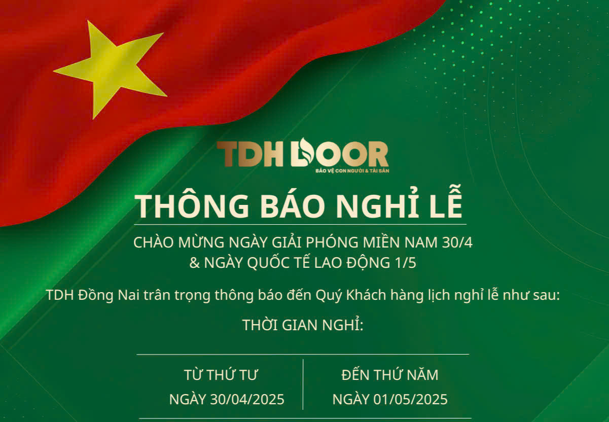 Thông báo nghỉ lễ 30/4 và 1/5