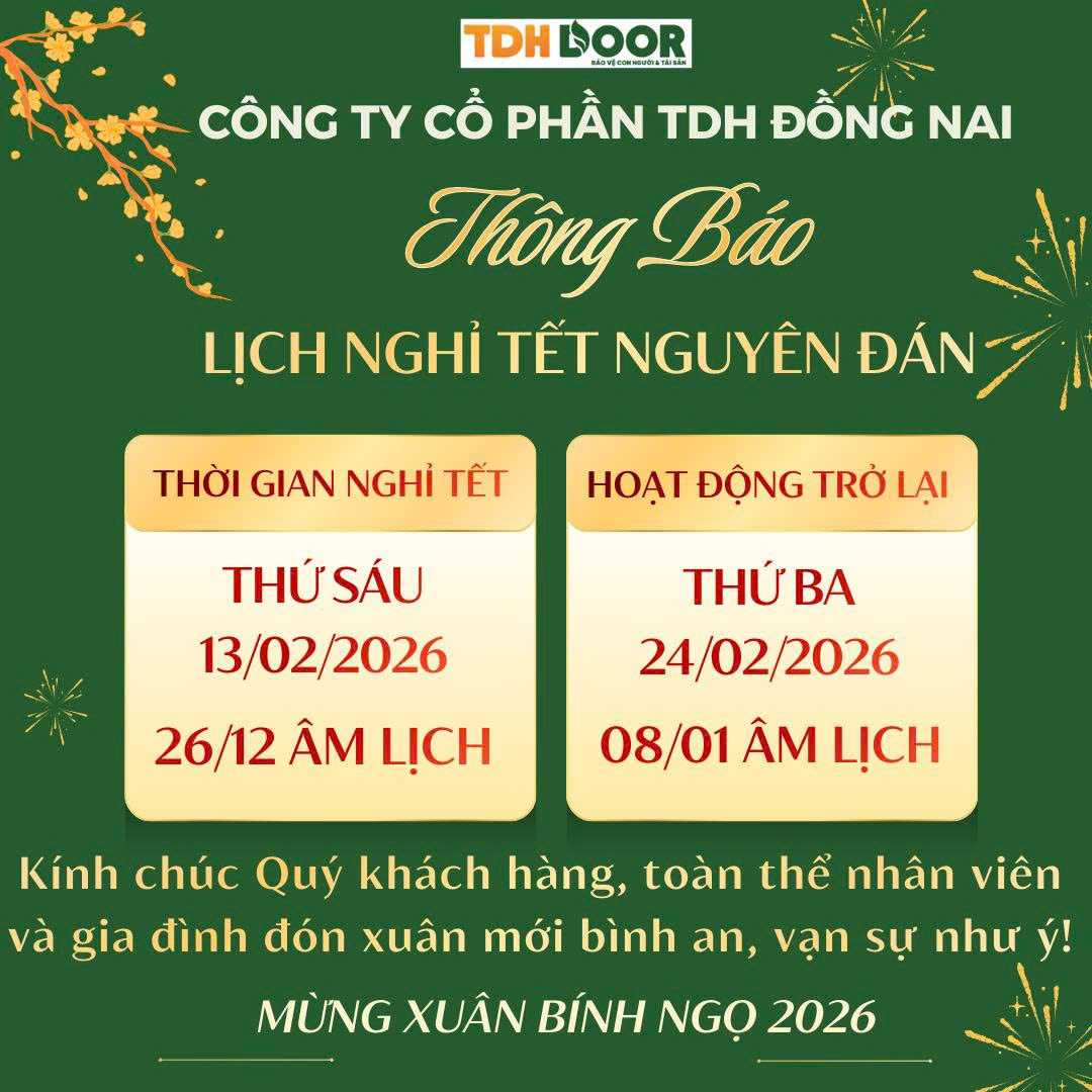 [THÔNG BÁO] LỊCH NGHỈ TẾT NGUYÊN ĐÁN BÍNH NGỌ 2026
